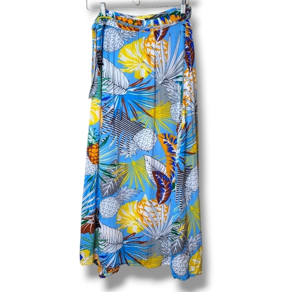 Luukse Tropical Flowy Wrap Skirt Size XL